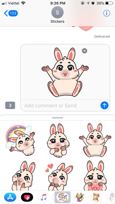 Rabbit Pun Funny Stickers screenshot 4