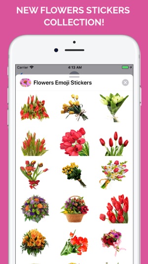 Flowers Emoji Stickers(圖7)-速報App