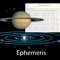 This application will give you, for free, ephemeris such as the rise and set of the sun and planets and their positions in the sky (declination, right ascension, azimuth and elevation) of the Sun, Moon and planets and that your current location