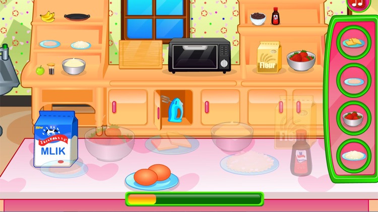 Cooking strawberry short cake