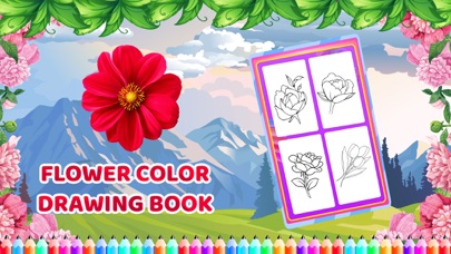 Flower Colour Drawing Book screenshot 3