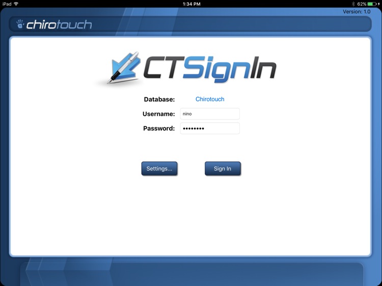 CT Sign-In Mobile 7.2