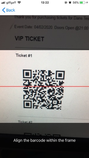 Ether Tickets Venue App