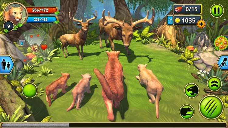 Cougar Family Sim Wild Forest screenshot-4