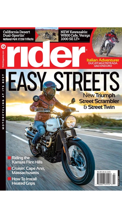 Rider Magazine, Motorcycling at its Best