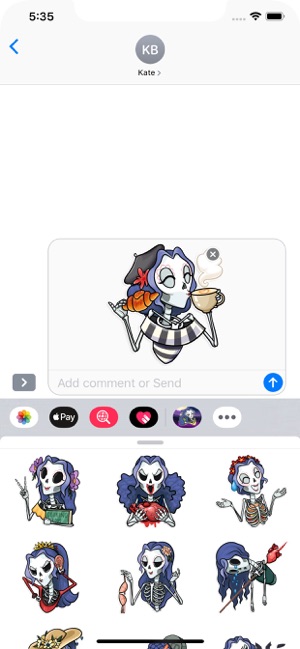 Skeleton Witch Stickers Pack(圖4)-速報App