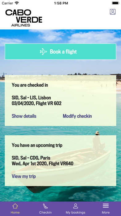 Cabo Verde Airlines App screenshot 2