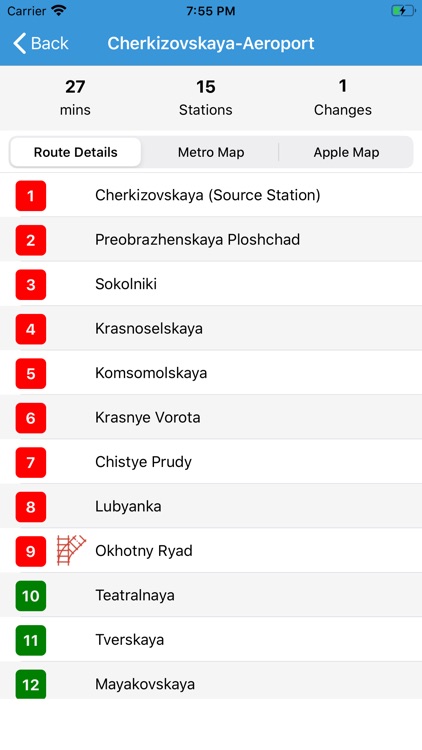 Moscow Metro - Route Planner screenshot-3