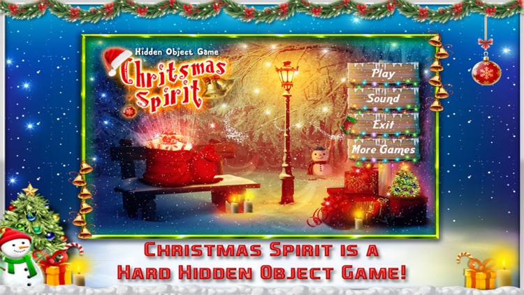 Hidden Objects Game Christmas Spirit