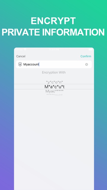 MACUT-Encrypted save accounts screenshot-6
