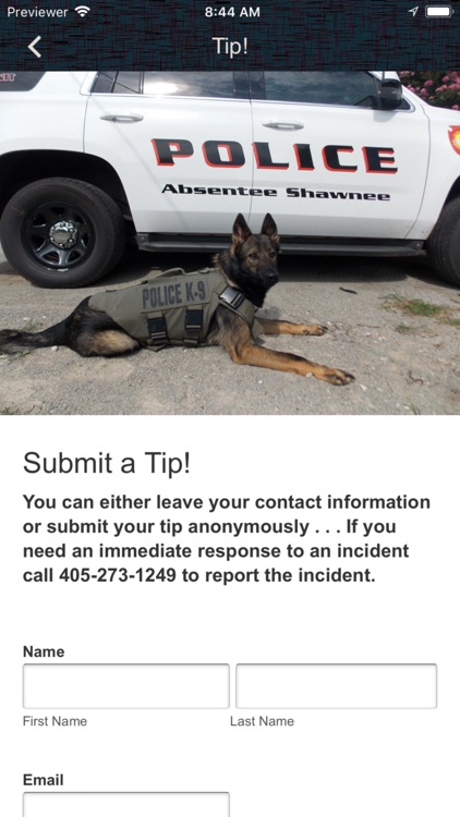 Absentee Shawnee Tribal Police