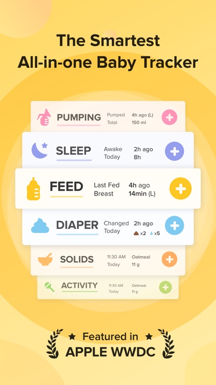 Glow Baby: Newborn Tracker Log screenshot-0