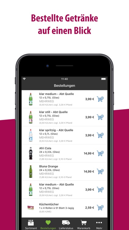 Flaschenpost App Flaschenpost App