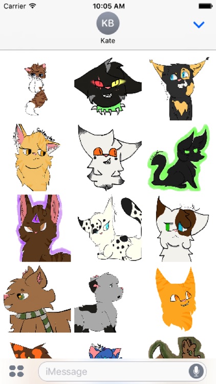 Cat Cartoon Sticker Pack
