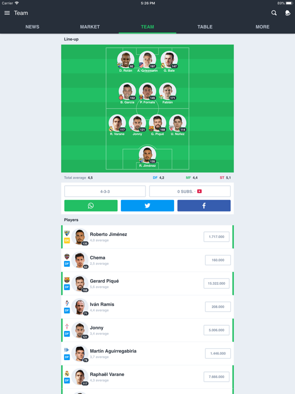 BEMANAGER - Fantasy Soccer screenshot