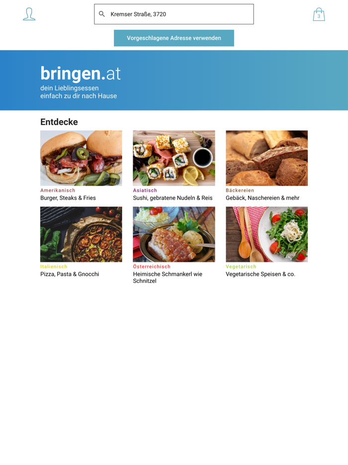 Bringen.at - Essen bestellen