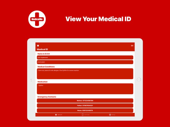 MedicalMe - Medical ID & Alarm Screenshots