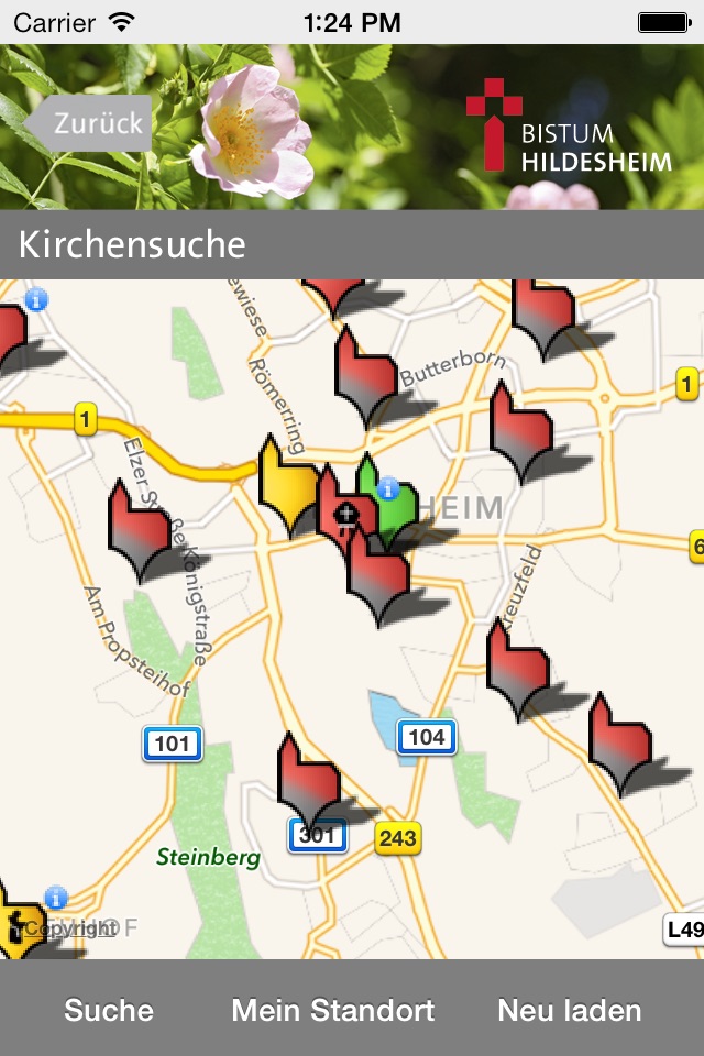 Bistum Hildesheim screenshot 2