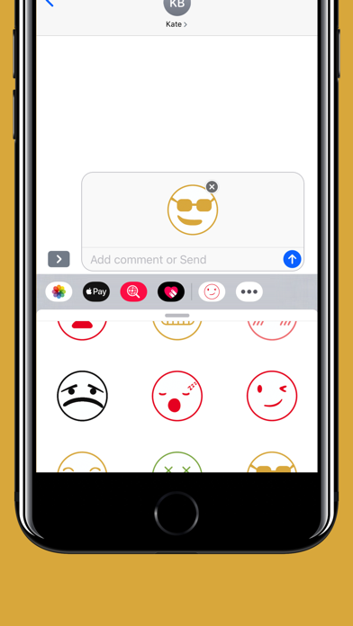 Emojis stickers for iMessage screenshot 4