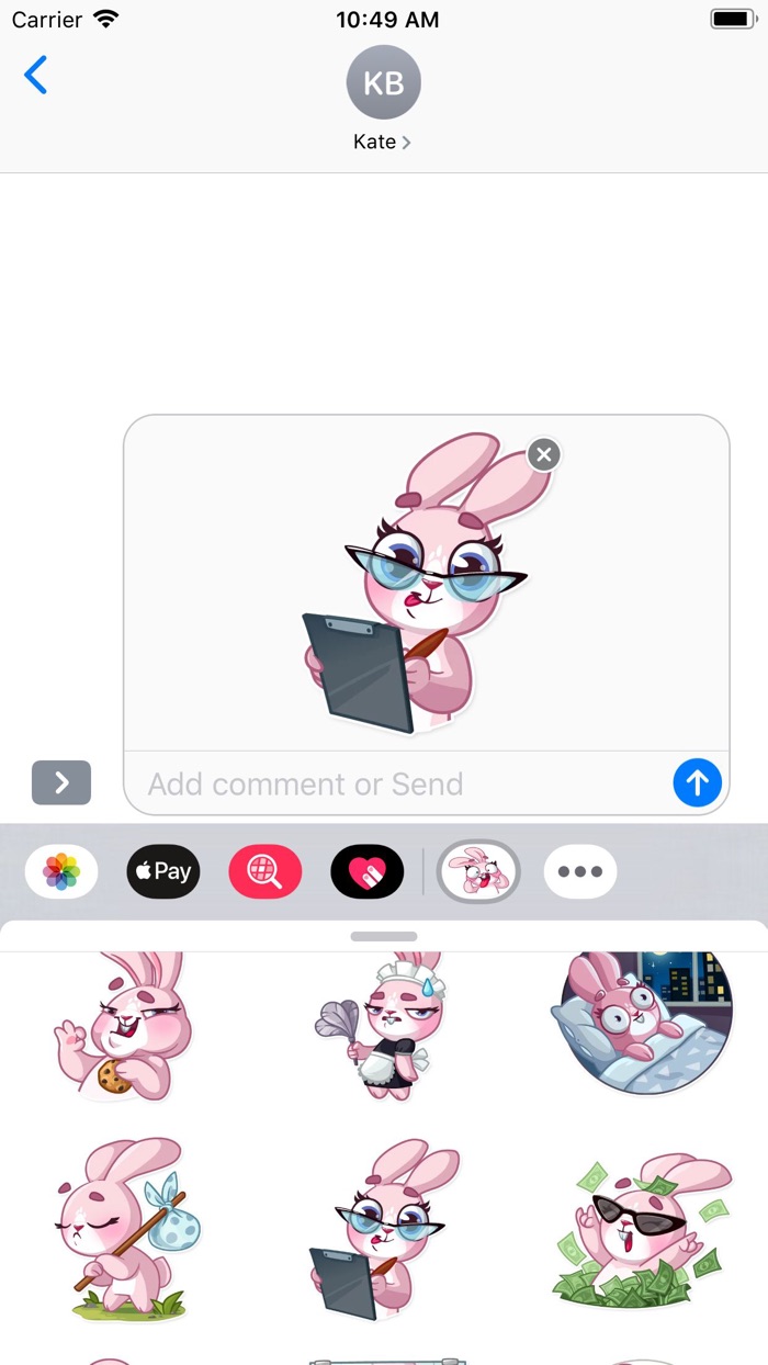Jill Rabbit Stickers Pack