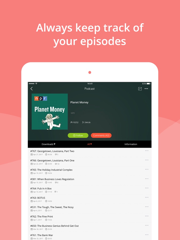 【图】Podbean Podcast App & Player(截图3)