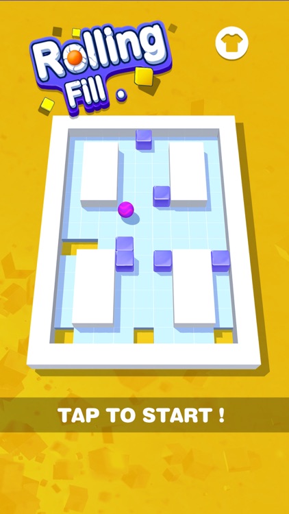 Rolling Fill: Push Cubes Hole screenshot-0