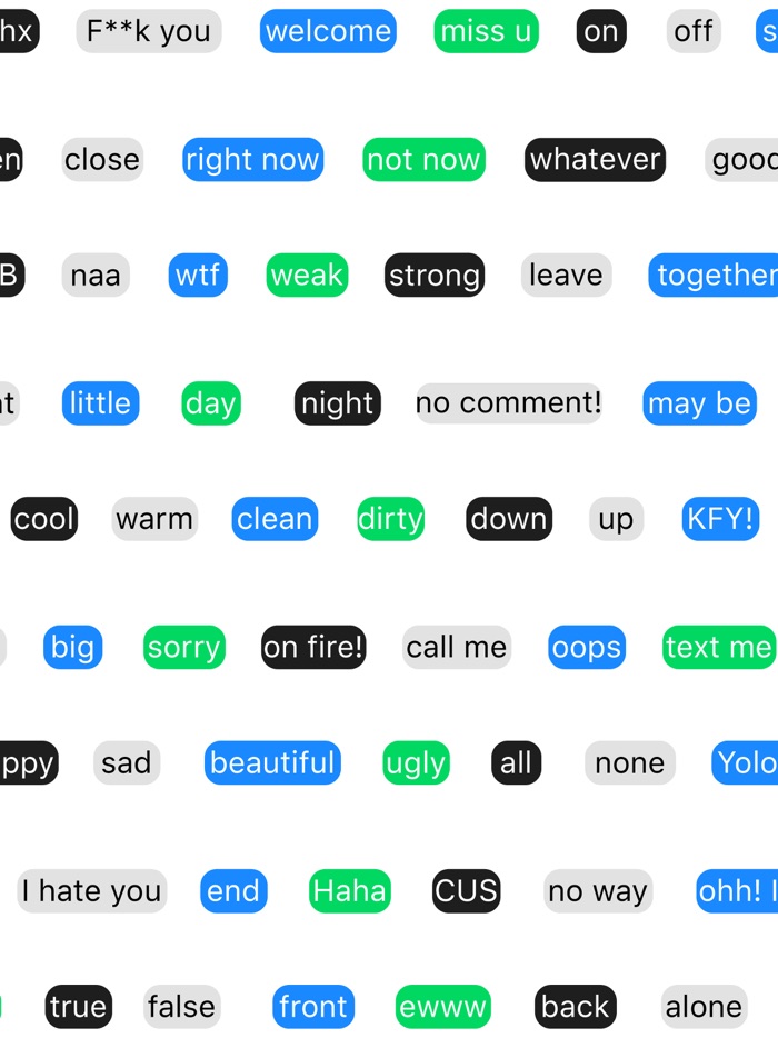 Yes and No Reverse Stickers