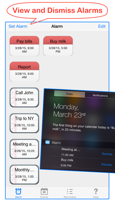 Calendar & Reminder Alarms Screenshots