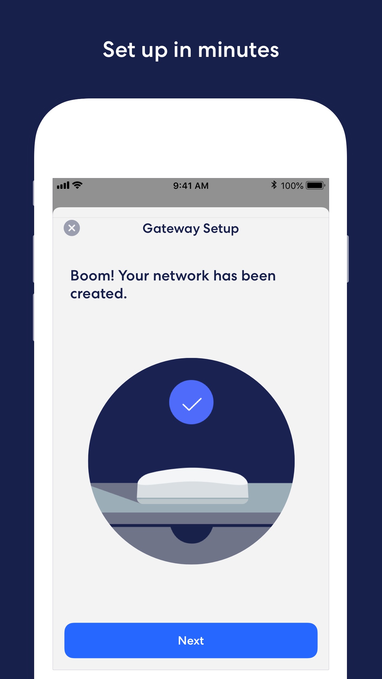 Screenshot do app eero home WiFi system