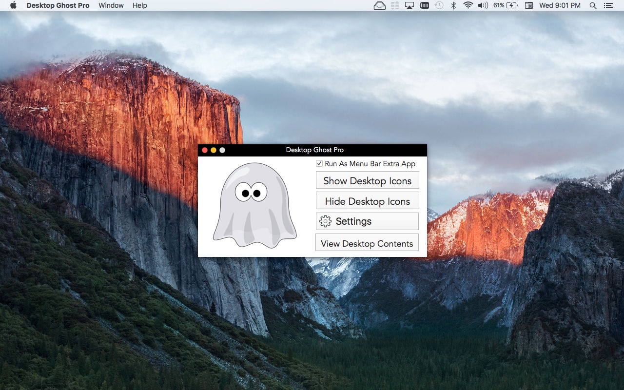 Screenshot do app Desktop Ghost Pro