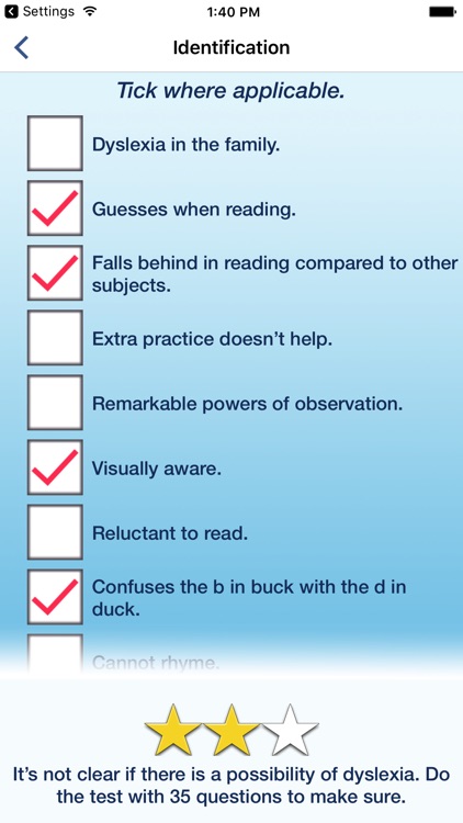 Dyslexia Test & Tips™