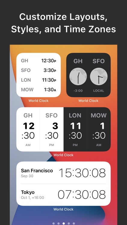 World Clock Widgets