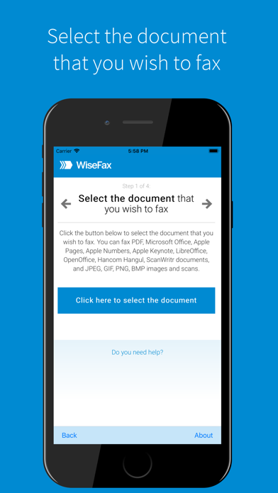 How to cancel & delete Send fax with WiseFax from iphone & ipad 1