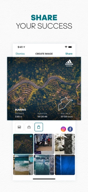 adidas train and run app