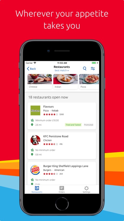 Just Eat: food delivery