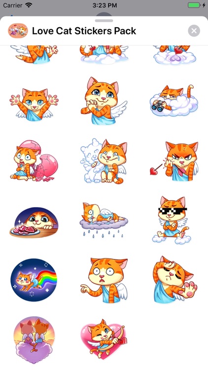 Love Cat Stickers Pack