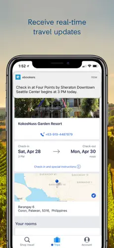 Captura 4 ebookers Hotels & Flights iphone