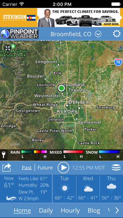 Pinpoint Weather - KDVR & KWGNのおすすめ画像1