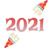 2021 - Happy New year sticker. - iPadアプリ