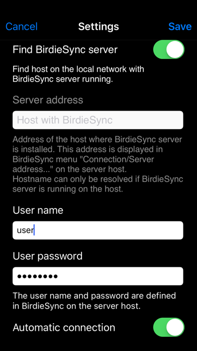 BirdieSync screenshot 2