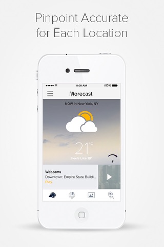MORECAST Wetter App - náhled