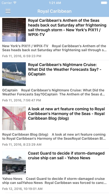 Cruise Ship & Port News