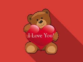 Teddy Valentine Bear Stickers