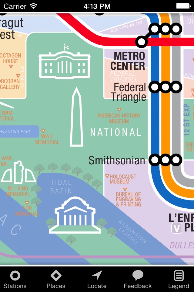 KickMap Washington DC Metro screenshot 3