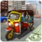 Tuk Tuk Rickshaw City Driver