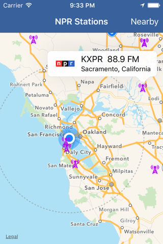NPR Station Locator - náhled