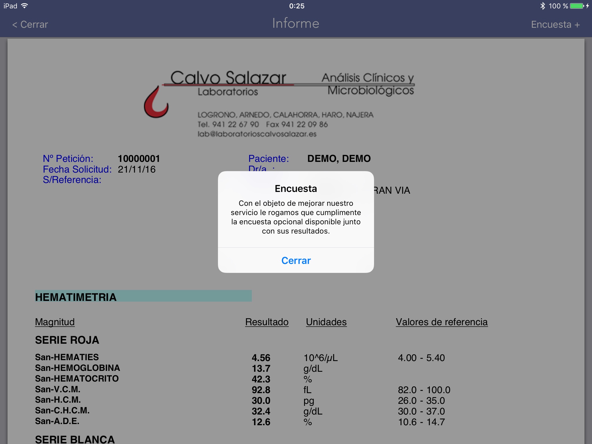 Análisis clínicos screenshot 3