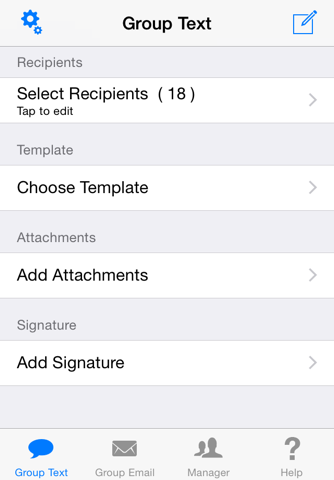 Group Text and Email screenshot 2