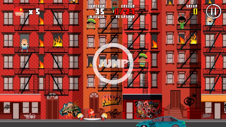 Flying Hero: City on fire screenshot-3