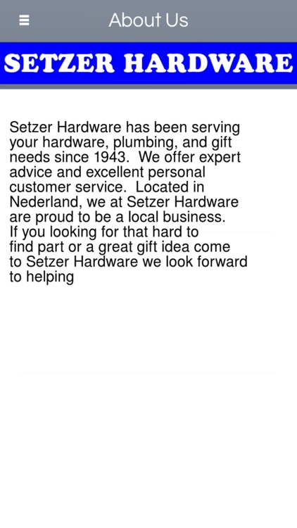 Setzer Hardware